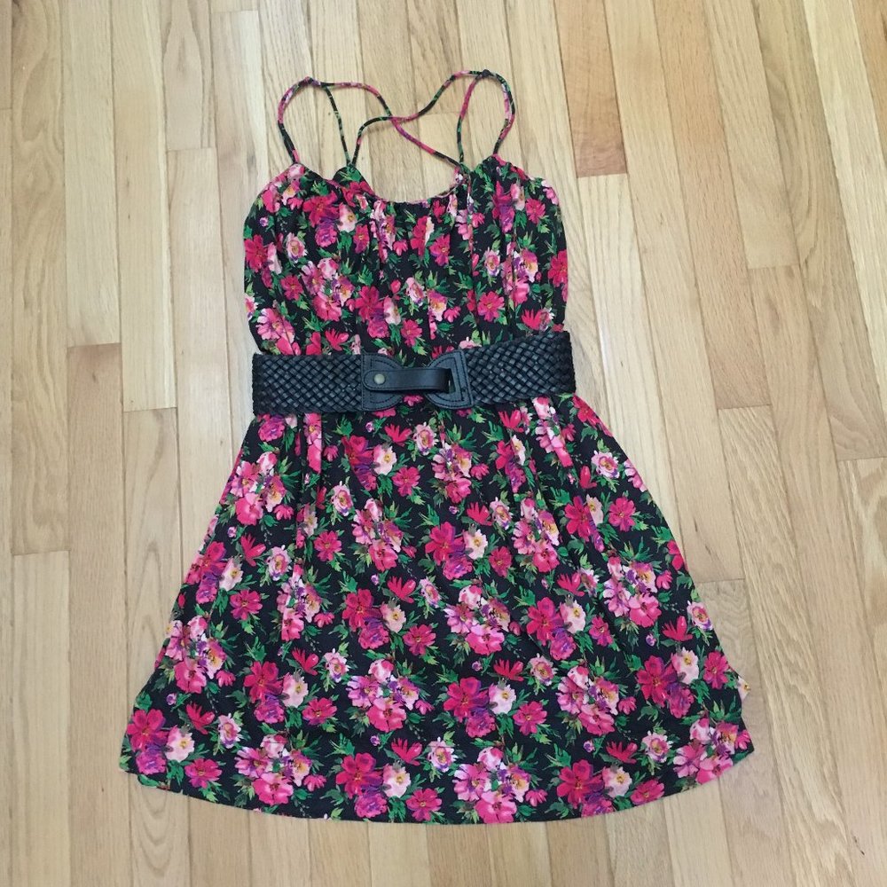 Calvin Klein Floral Spaghetti Strap Dress Size 2